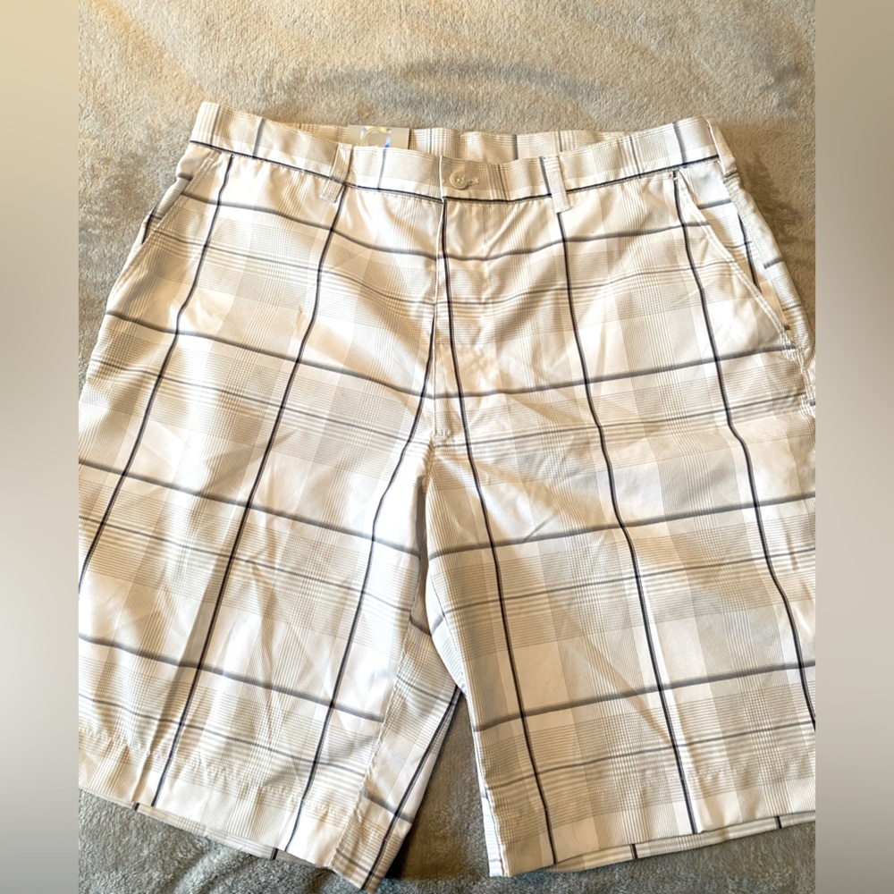 Men’s gold shirt size 36 NWT plaid